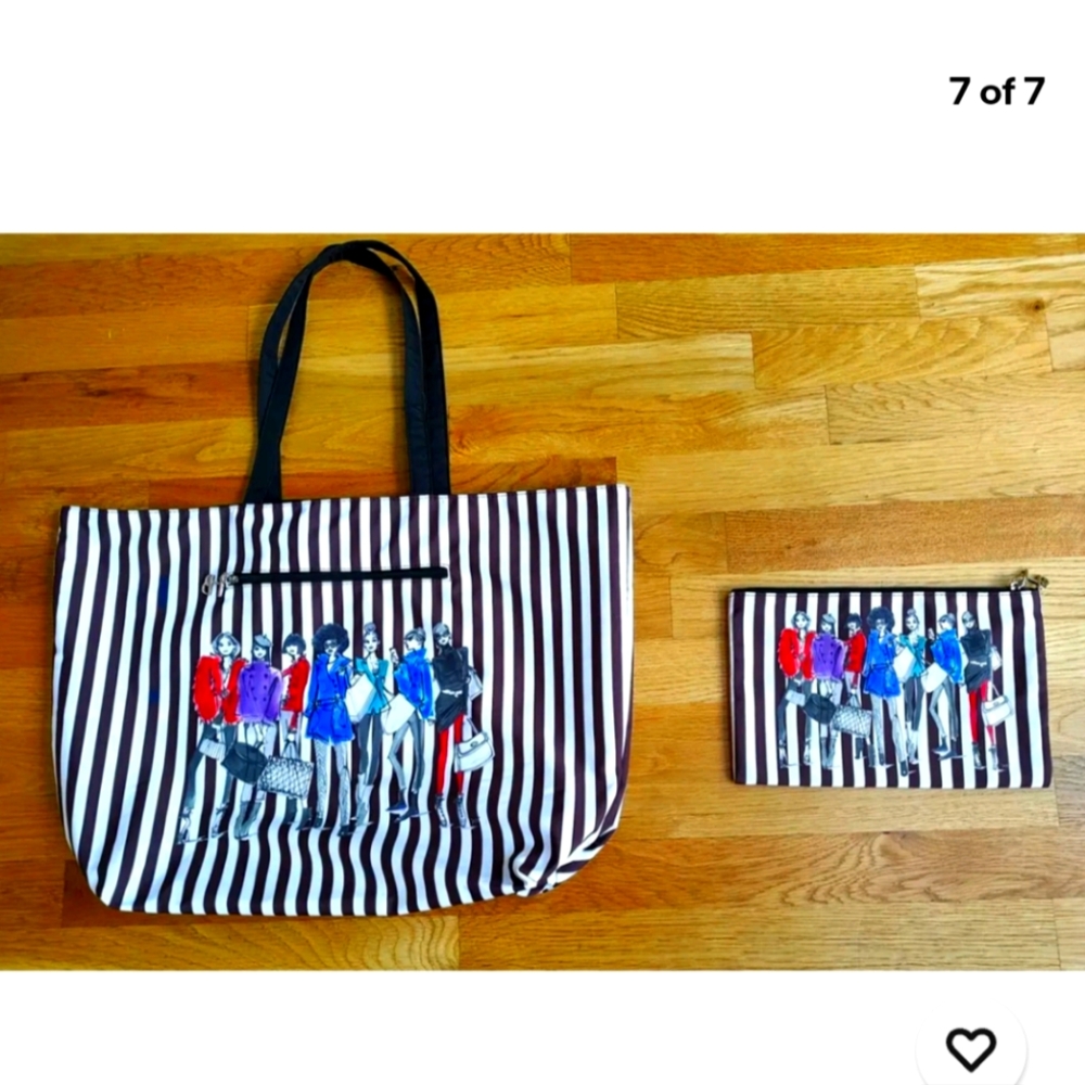 Henri Bendel Tote Megan Hess Iconic Uptown Girls